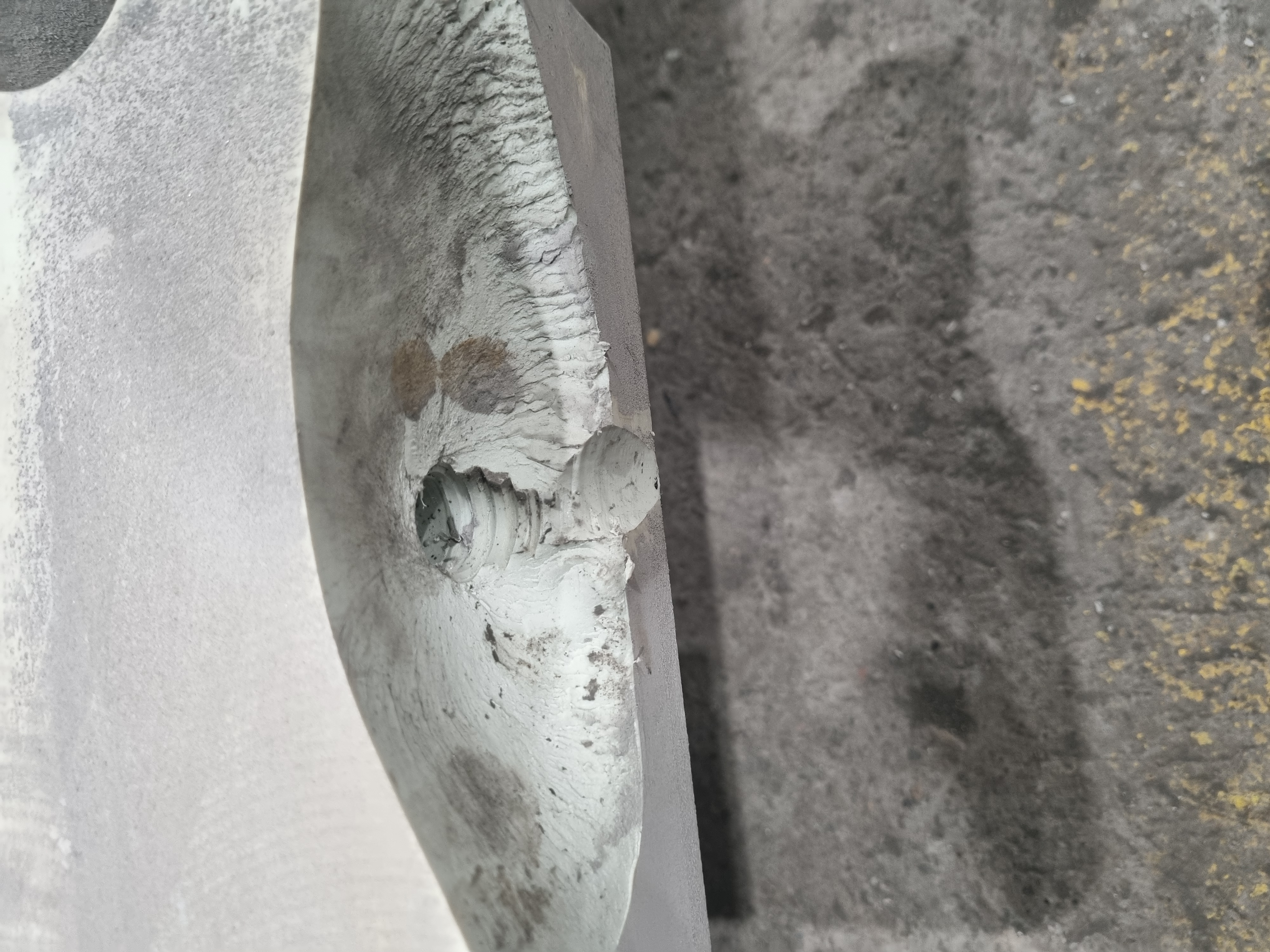Rotura antes de reparar una placa de filtro Diemme GHT 2500